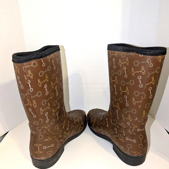 LaCrosse Womens Cape Cod Wellington 12" Boots Horse Rubber Riding Rain Muck‎ 7 - Picture 6 of 10